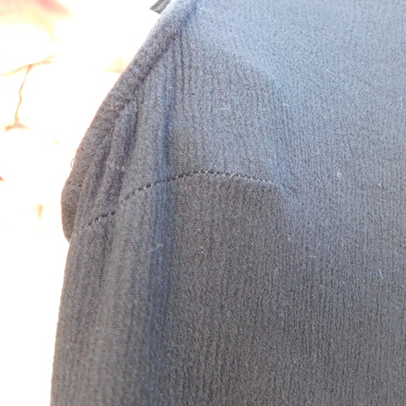 Urban Outfitters dress S, ruffle, black, rayon, pockets, sleeveless, lined - Picture 12 of 13